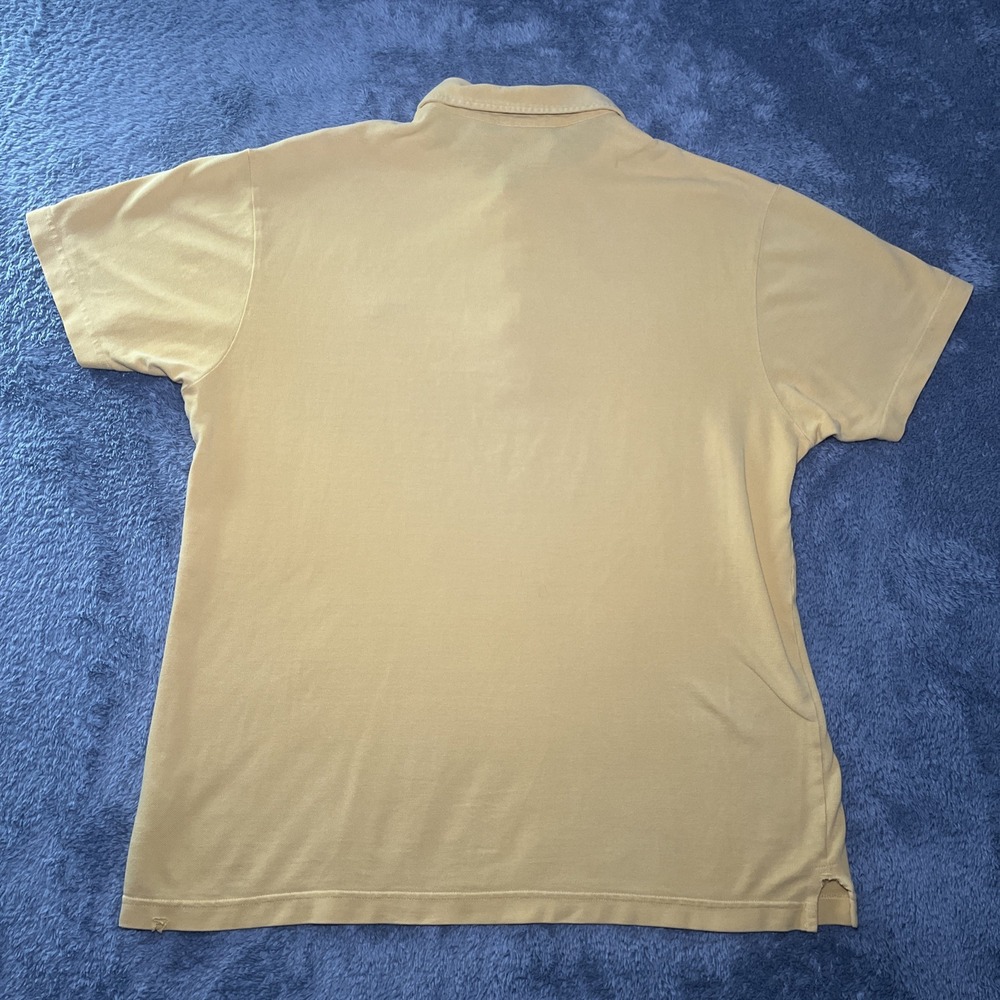 VTG Tommy Hilfiger Jeans Embroidered Denim Polo Yellow Shirt SZ L Short Sleeve - Picture 13 of 16